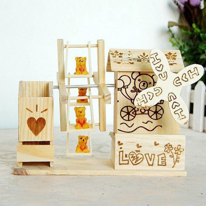 Hộp Đựng Bút Phát Nhạc Bằng Gỗ dễ thương cho bé