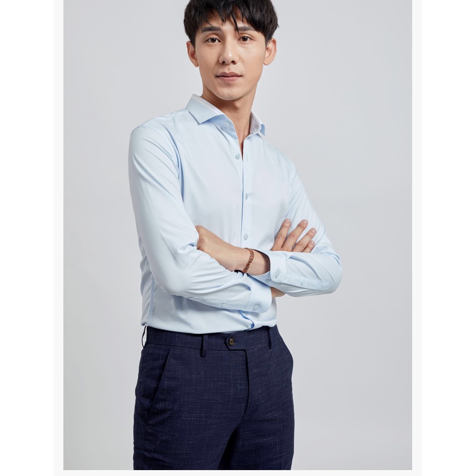 [Mã FAMALLT5 giảm 15% đơn 150K] Áo sơ mi nam Biman by Biluxury 3SMDT10067T00 (xanh sáng pha phối) và trắng 4SMCH007TRT | BigBuy360 - bigbuy360.vn