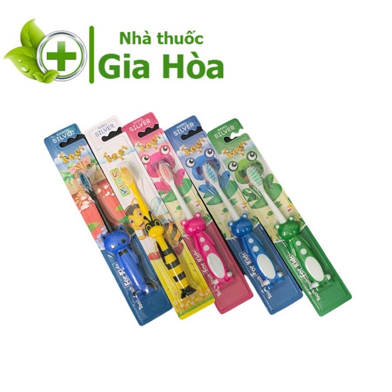 Bee Frog - Nano silver - Bàn chải đánh răng phủ nano bạc kháng khuẩn dành cho trẻ em (Nhập khẩu Hàn Quốc)