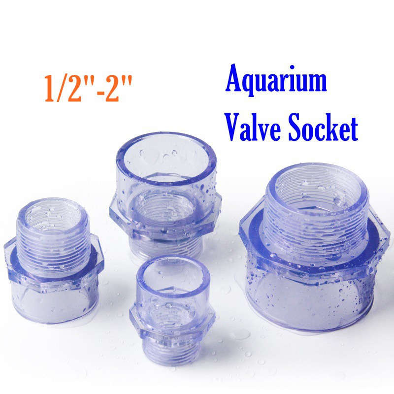 Đầu Nối Ống Nước Trong Suốt 1 / 2 "- 2"