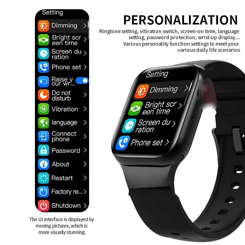 Đồng hồ thông minh Bluetooth 40mm có chức năng gọi điện thích hợp cho Apple Android