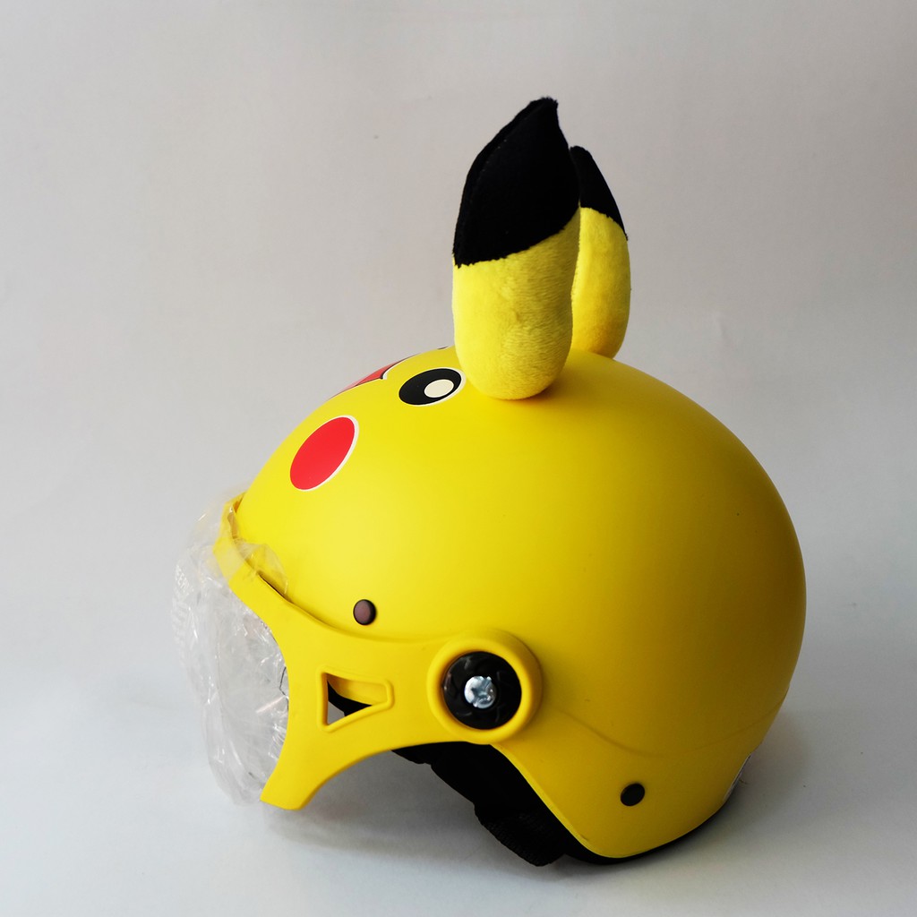 MŨ BẢO HIỂM TRẺ EM,CHO BÉ 2 ĐẾN 8 TUỔI,PIKACHU CÓ KÍNH-ĐẠT CHUẨN