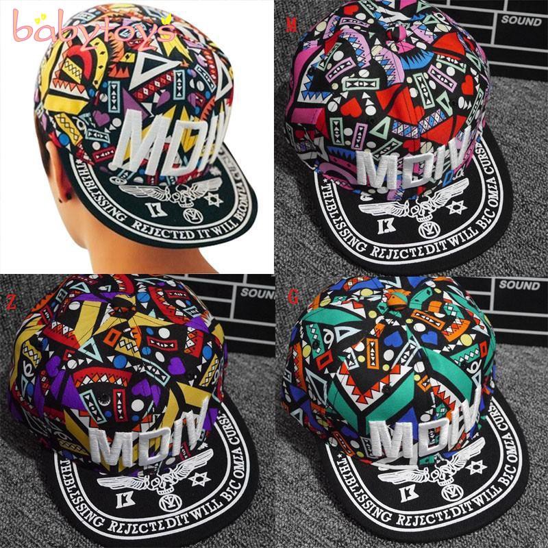 Nón Snapback hoạ tiết chữ thêu phong cách bóng chày cho bé