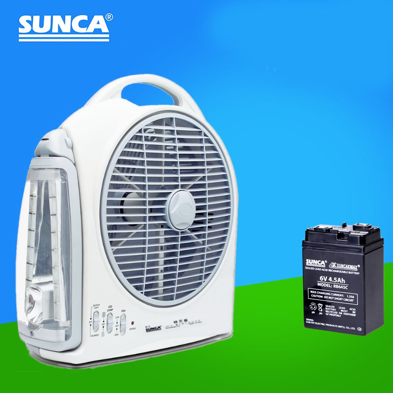 Quạt tích điện đa năng Sunca SF-299AL model 2020 dùng tới 8h liên tục - Hàng chính hãng, bảo hành 6 tháng