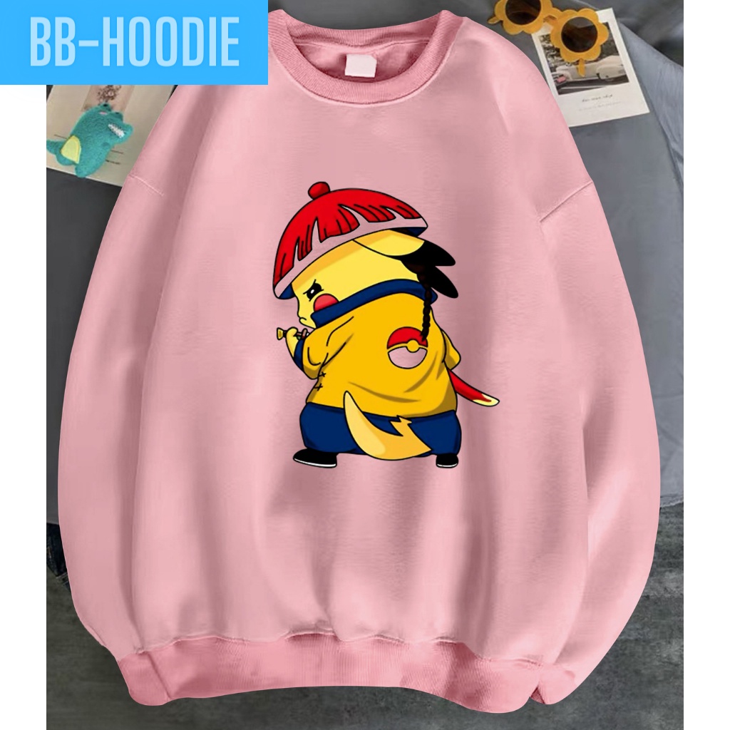 ÁO SWEATER PHOM NAM NỮ UNISEX IN PIKACHU HOT HOT NHIỀU MÀU