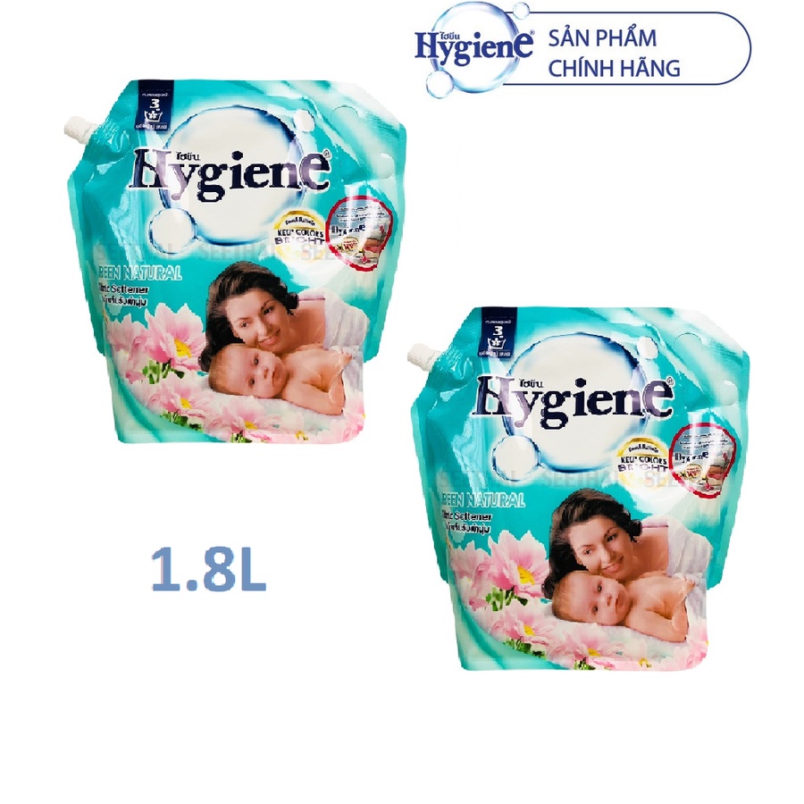 Nước xả vải Hygiene Túi 1,8L mới có vòi