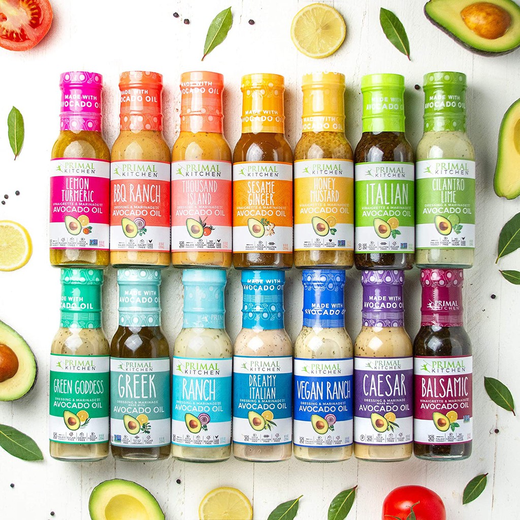 SỐT SALAD DẦU BƠ Primal Kitchen Dressing &amp; Marinade ĂN KIÊNG - EAT CLEAN - KETO, 236ml (8oz)