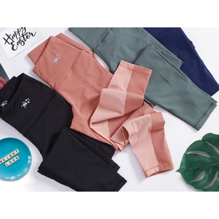 Quần dài legging cạp cao nữ tập gym yoga ch117