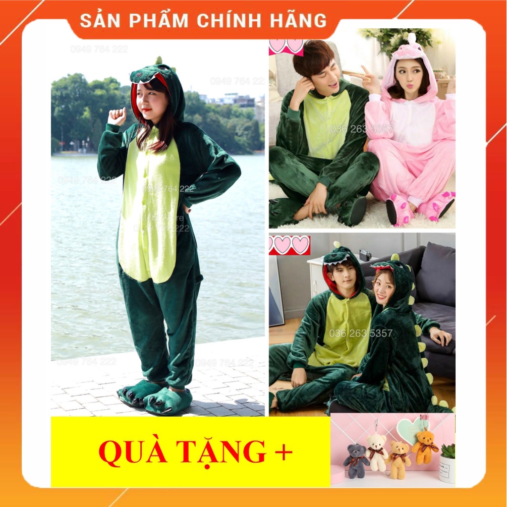Bộ Đồ Thú Khủng Long Xanh Liền Thân (Video Thật) ❤️ Freeship ❤️ Bộ Đồ Thú Khủng Long Xanh - Khủng Long Hồng Đẹp Giá Rẻ
