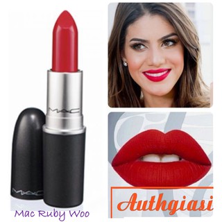 Son lì Mac Ruby Woo chính hãng màu Đỏ Ruby huyền thoại