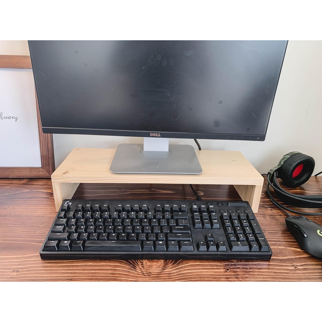 Monitor Stand - Kệ gỗ để màn hình máy tính, laptop cho bàn làm việc H16 | BigBuy360 - bigbuy360.vn