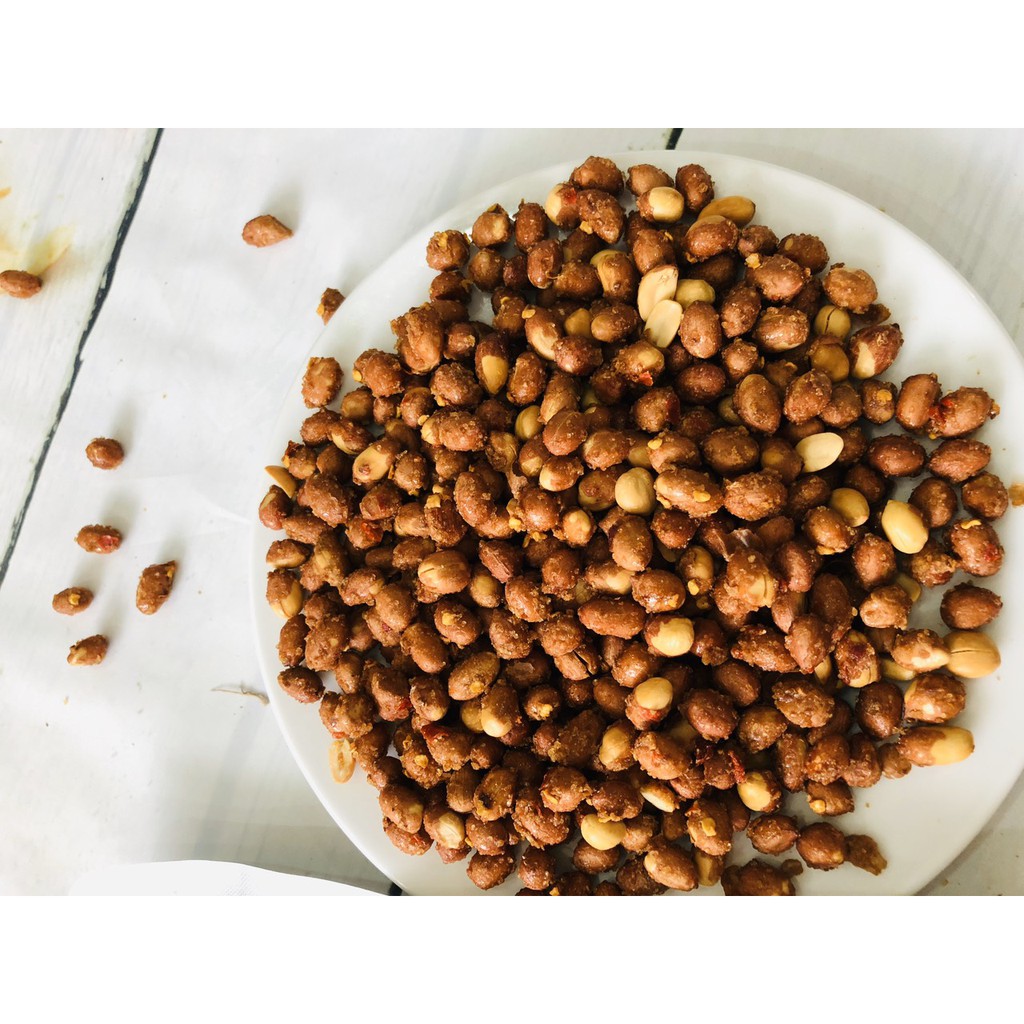 combo 1kg đậu phộng rang tỏi ớt