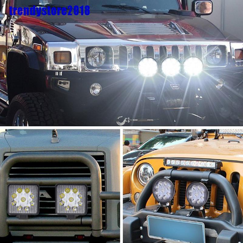 Đèn pha 9LED 27W 12V cho xe ô tô / xe tải