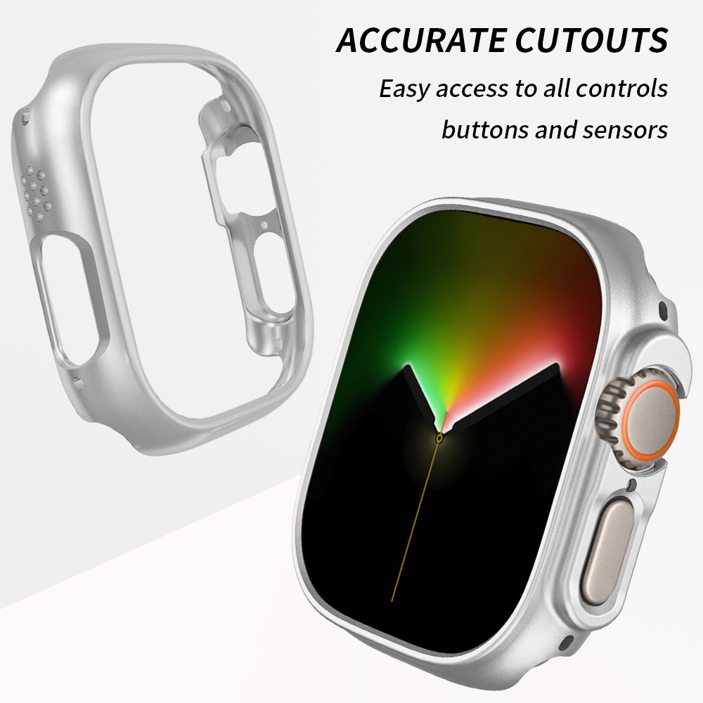 Mờ / Matte Khung Nhựa PC Cứng 49mm Bảo Vệ Cho Apple Watch Ultra