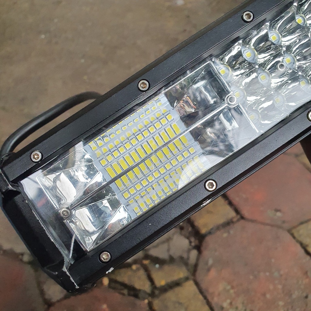 Đèn trợ sáng xe tải, xe khách, bán tải, container, Led bar 50cm, 66cm, 80cm, 3 hàng Led siêu sáng