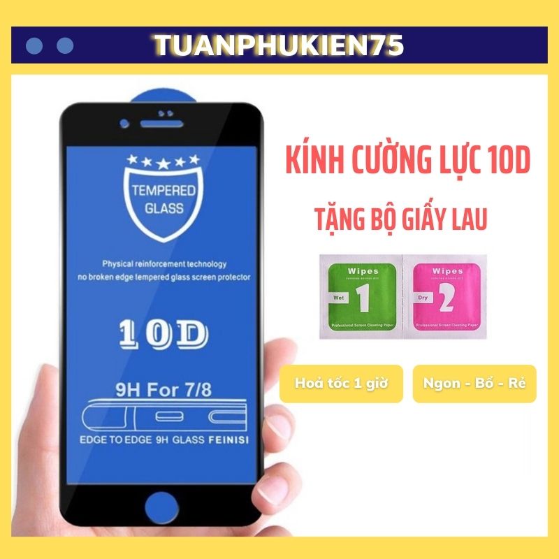 Kính Cường Lực Iph.0ne ⚡ Kính Cường Lực 10D Full Màn Iph.0n ⚡ Iph.0ne 6/6P/6SP/7/8/7P/8P/X/Xs/Xsmax/11/11PM/12/12pro/12P