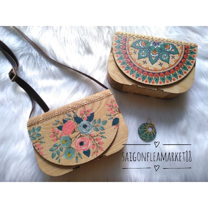 Túi xách handmade đẹp bằng gỗ