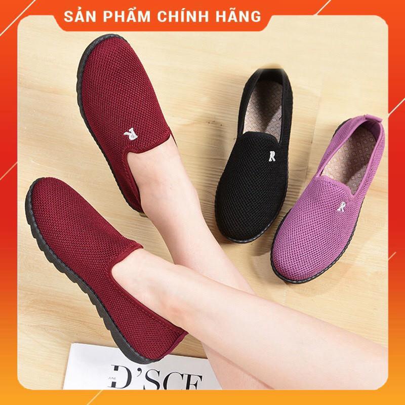 ⚡️ RẺ VÔ ĐỊCH ⚡️ Giày lười nữ , giày lười đi tập, vải mềm, đế cao su non đi êm chân