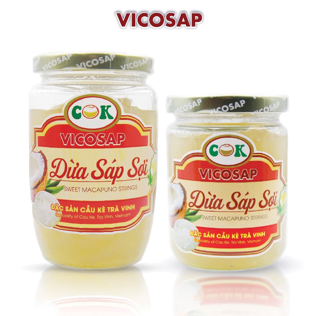 Dừa Sáp Sợi VICOSAP 220ml, 400ml