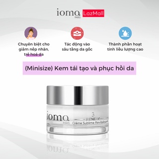 Mini 3 Renew Rich Revitalizing Cream Kem IOMA dưỡng phục hồi, trẻ hóa làn da 10g