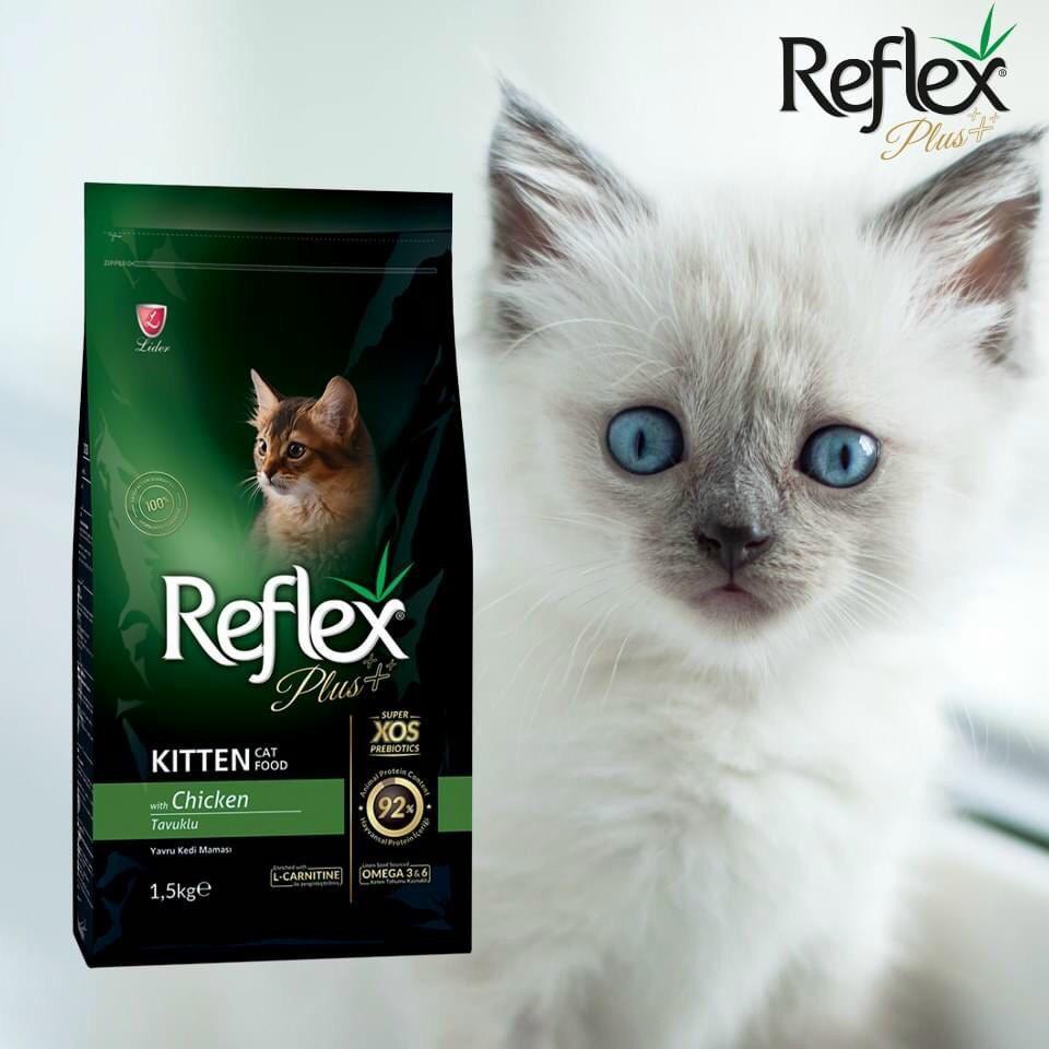 1.5kg Reflex Plus Chicken Kitten-Adult vị gà cho mèo gói 1.5kg