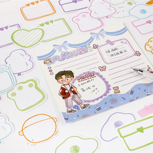 Set 30 Tờ Giấy Ghi Chú Họa Tiết Dễ Thương Tiện Dụng