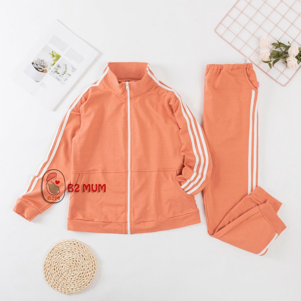 B216 BỘ BẦU THU ĐÔNG CHẤT DA CÁ CÓ CHUN CHỈNH BỤNG B2 MUM