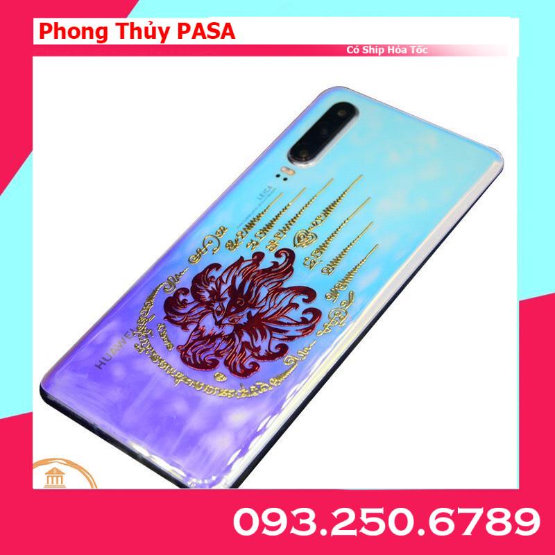 Miếng dán điện thoại HỒ LY HUYẾT ĐỎ ( hồ ly 9 đuôi ) trợ duyên ăn nói May Mắn Tài lộc Phong Thủy