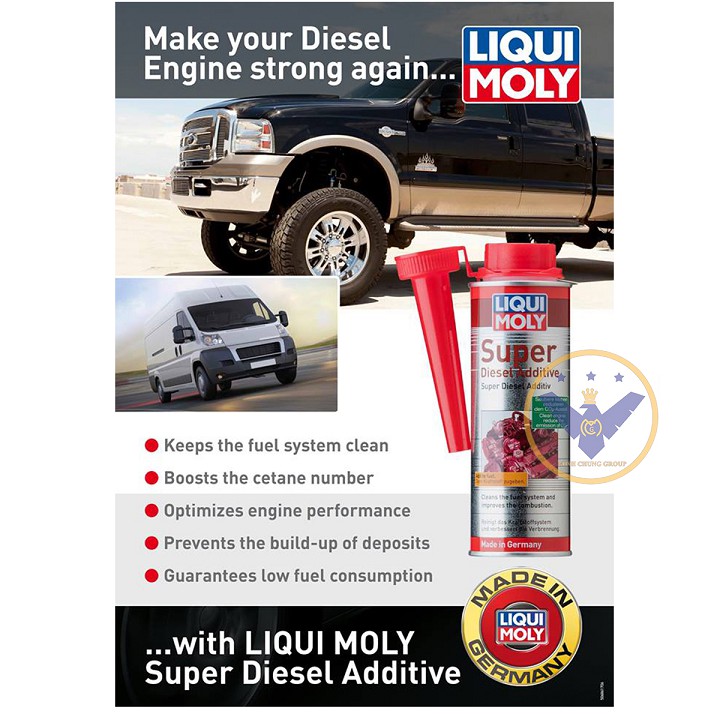 Vệ sinh buồng đốt ô tô máy dầu Liqui Moly Super Diezel Additive