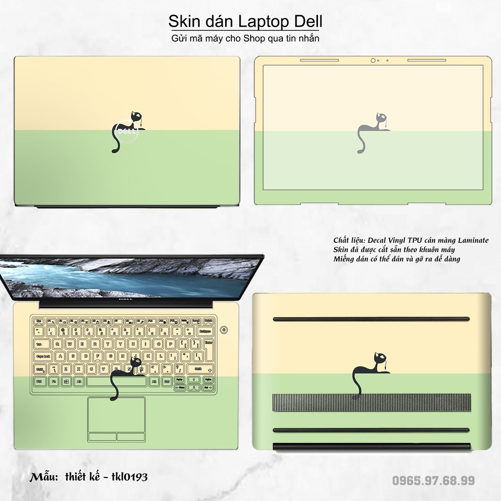 Skin dán Laptop Dell in hình thiết kế nhiều mẫu 5 (inbox mã máy cho Shop)