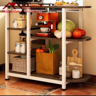 [ Hàng chọn ] Kệ bếp, kệ lò vi sóng đa năng LCI-4245N ( 80*35*77cm) - Nâu đậm
