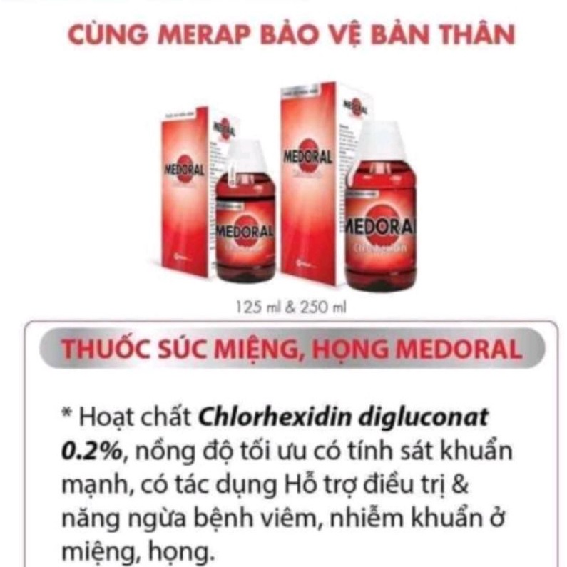Nước súc miệng Medoral 125ml - 250ml