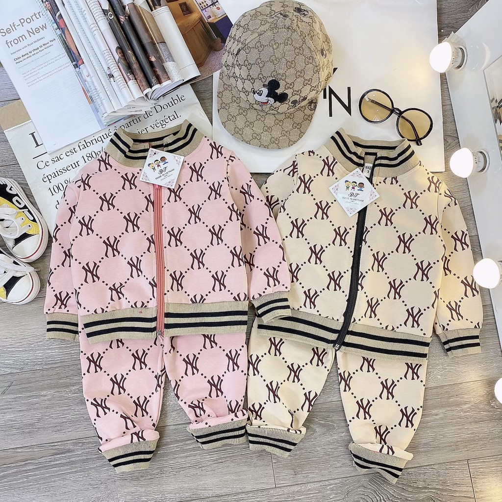 [Hàng Xuất Dư]Bộ Dài Tay Da Cá Xuất Dư NYFREESHIPBộ Da Cá Dáng Thể Thao  Kéo Khóa Dày Dặn Thấm Hút Mồ Hôi Tốt