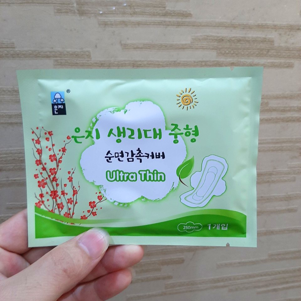 Băng vệ sinh nội địa Hàn Quốc Organic Cotton siêu thấm hút 250mm