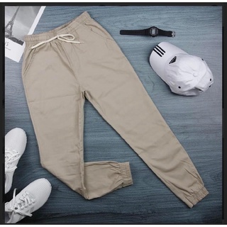 Quần jogger kaki dày co giãn nam nữ