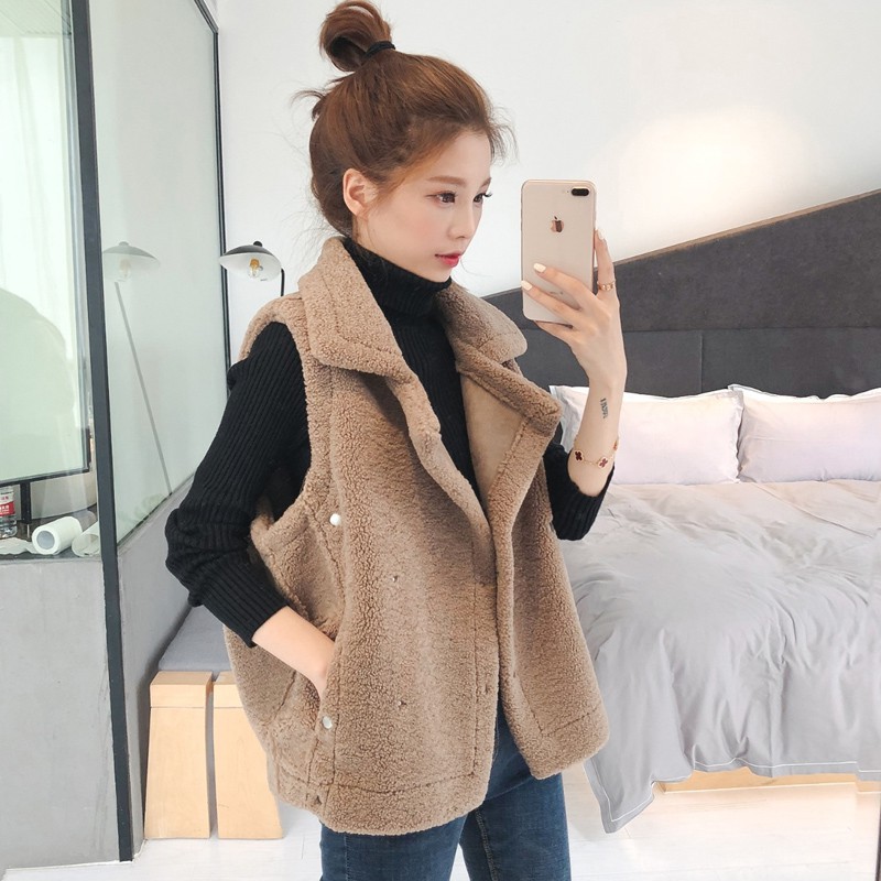 Áo Khoác Gile Lông Cừu Cao Cấp