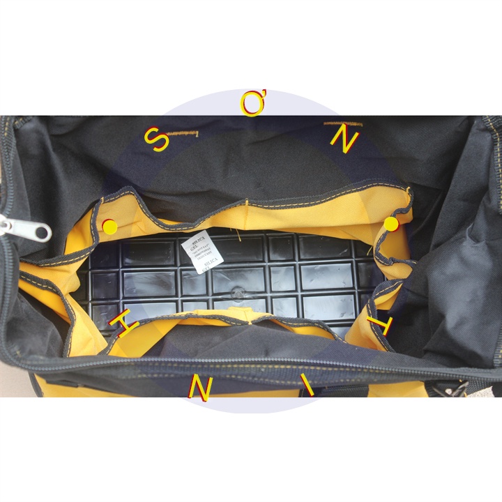 Túi Đựng Dụng Cụ 16&quot; Đáy Nhựa Tolsen 80103