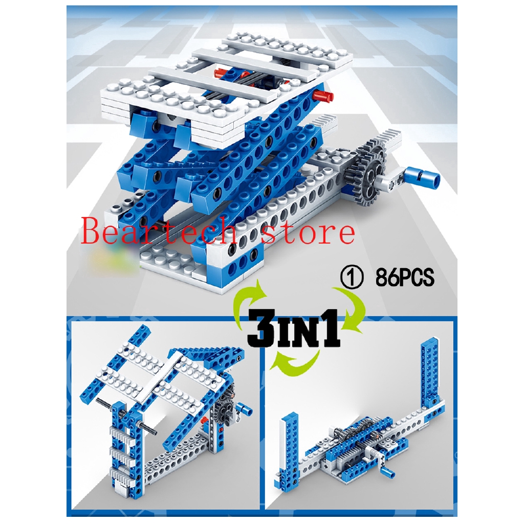 Bộ đồ chơi lắp ráp mô hình tự lắp 3 trong 1 cho bé yêu sáng tạo