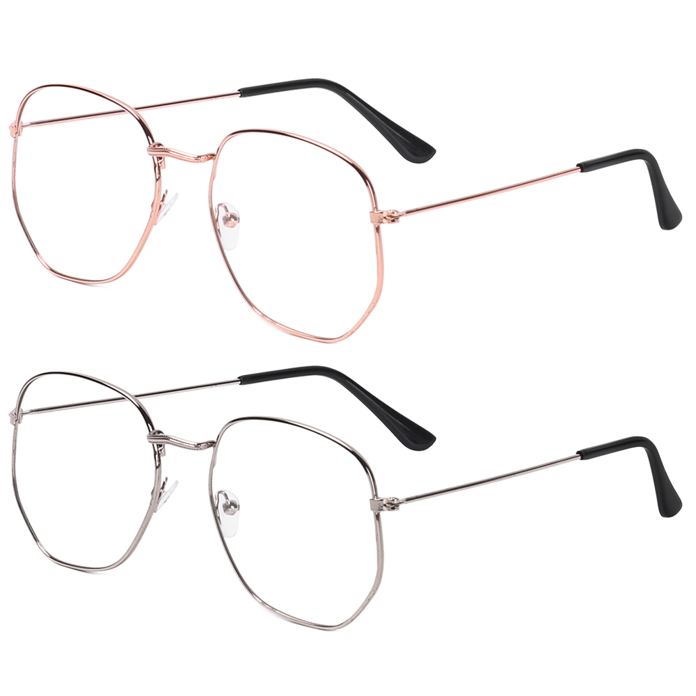 Mắt kính gọng kim loại hình tai mèo dễ thương cho nam và nữ
