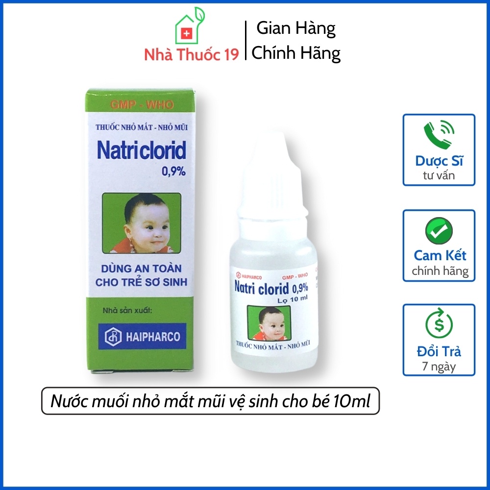 Nước Muối Biển Dùng Cho Bé Lọ 10ml, Nước Muối Biển Vệ Sinh Mũi Làm Sạch Bụi Bẩn, Thông Thoáng Mũi Ngừa Sổ Mũi