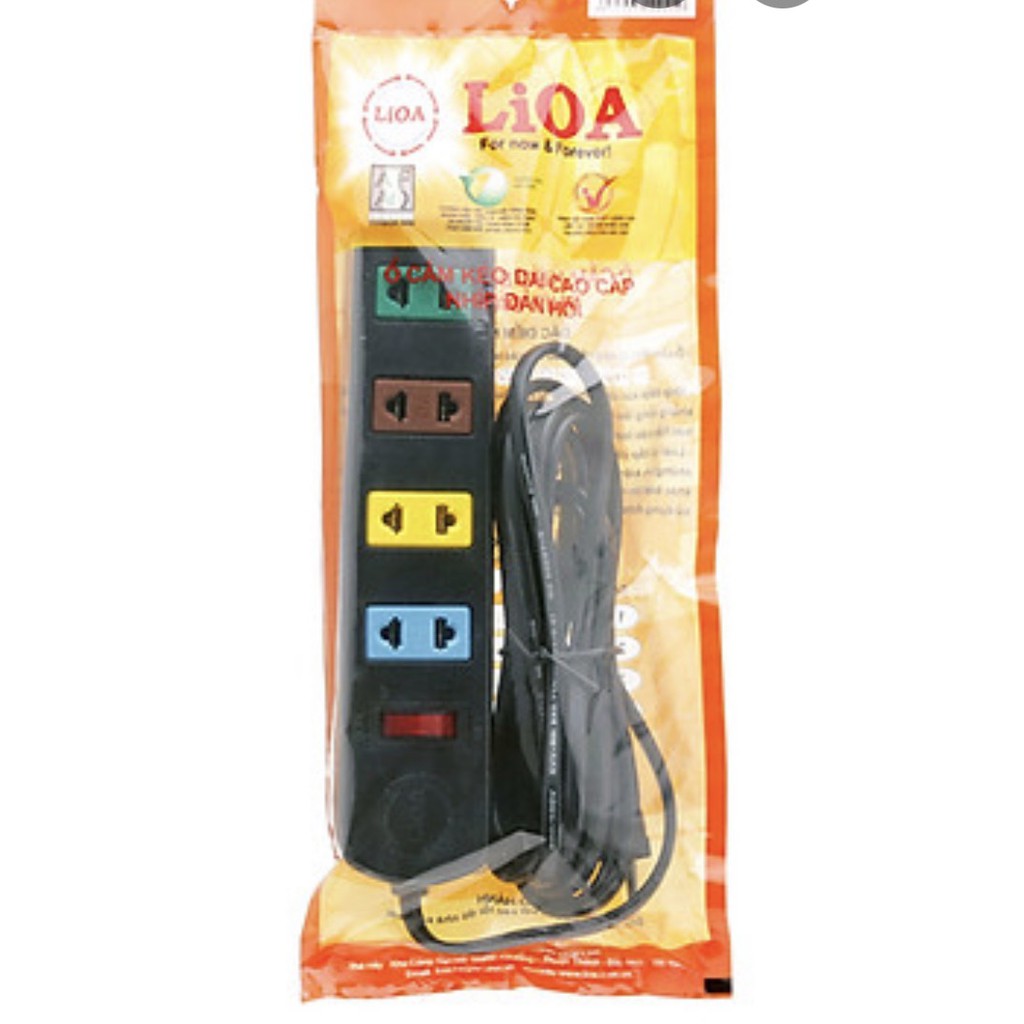 Ổ Cắm Điện LIOA 4S Dây 3m x 2 Lioa 4ST3