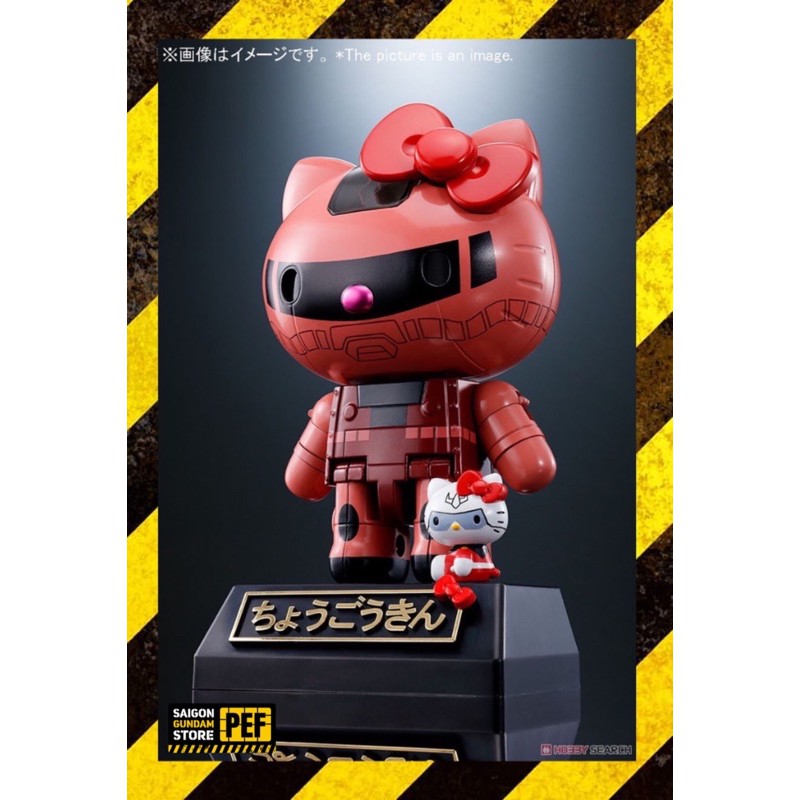 MÔ HÌNH CHOGOKIN Soc Char'ｓ ZAKUⅡ HELLO KITTY