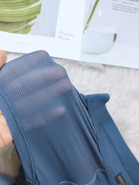 Quần đùi boxer,quần sịp đùi lưới Thái Lan nam cao cấp sancomo lưới thoáng mát chất cotton dai bền không xù mặc là mê