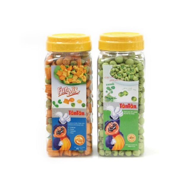 Snack đậu Hà Lan và đậu thập cẩm Fun Mix Tân Tân hũ 200g