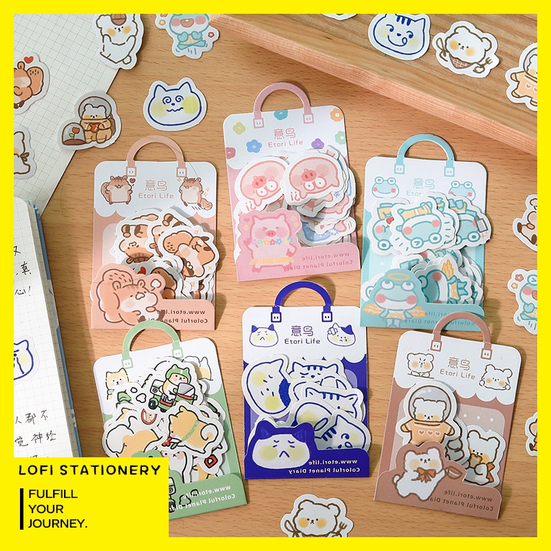 Set 40 tờ / gói hình dán trang trí dễ thương