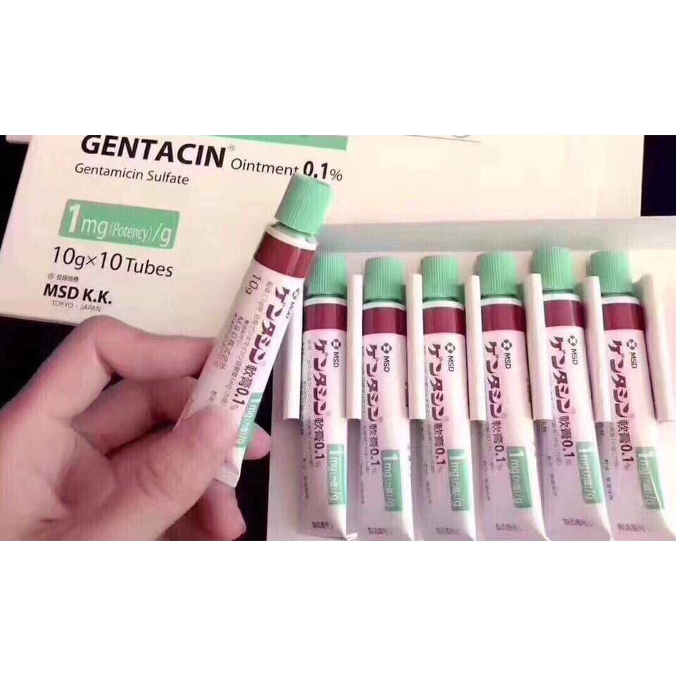 GEL XÓA SẸO GENTACIN OINTMENT 0,1% GENTAMICIN SULFATE - 1 tuýp | BigBuy360 - bigbuy360.vn