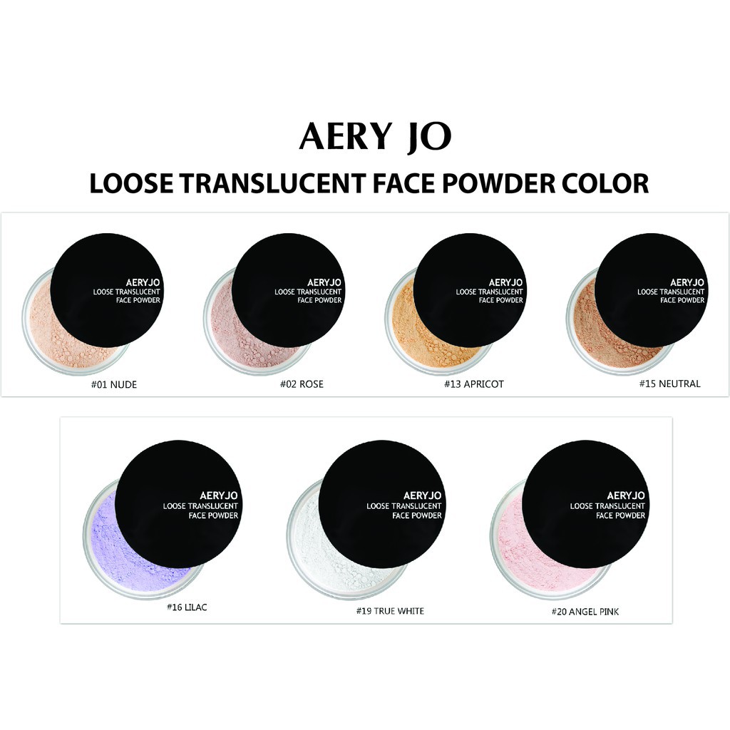 Phấn Phủ Bột Kiềm Dầu Aery Jo Loose Translucent Face Powder 20g