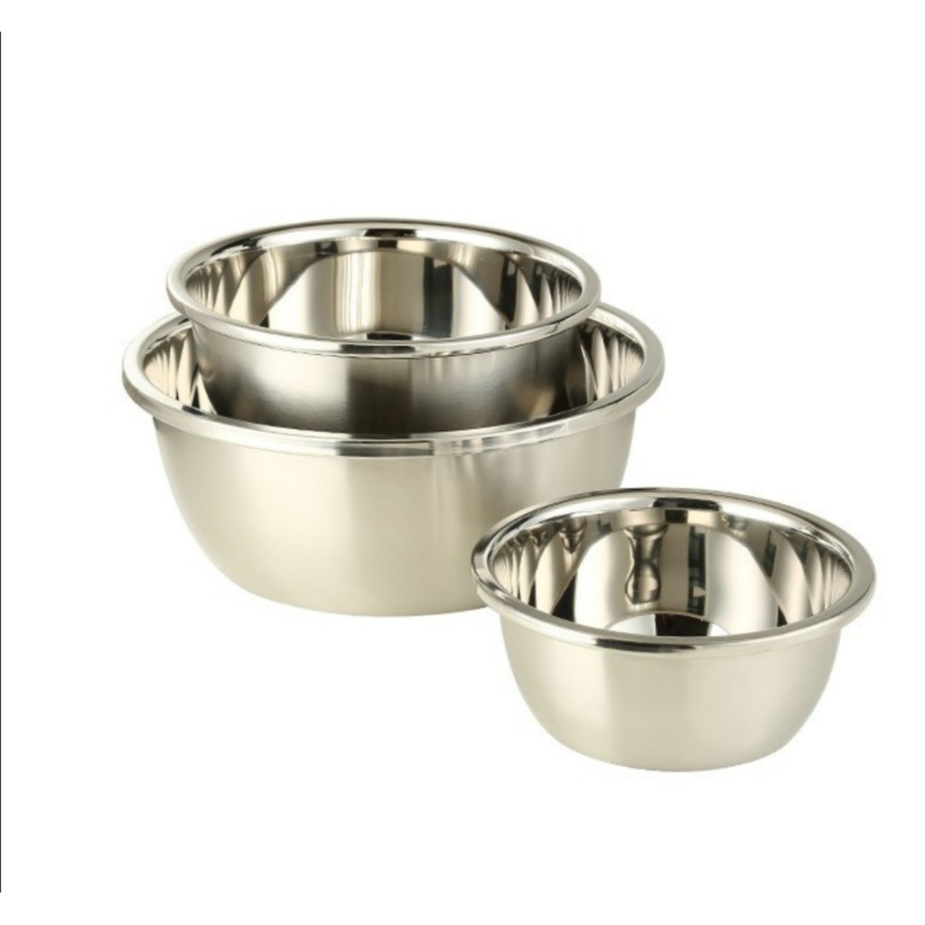 Thau trộn/ thố trộn/ âu trộn salad trộn bột inox cao cấp đủ size.