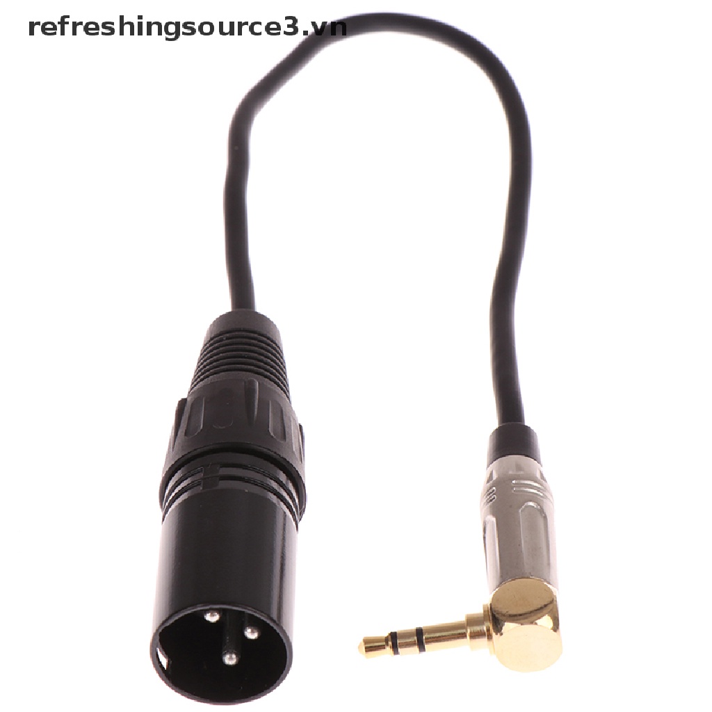 Cáp Chuyển Đổi Âm Thanh Từ Giắc Cắm 3.5mm Sang 3 Pin Canon Dài 30CM Chuyên Dụng
