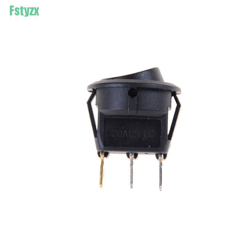 fstyzx New 5pcs/set 12V Car Round Dot LED Light Rocker Toggle Switch Sales